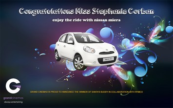 The Nissan Micra was Grand Cinemas Grand Prize for the Season