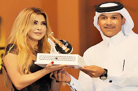 نوال الزغبي نجمة  أضاءت مهرجان الدوحة