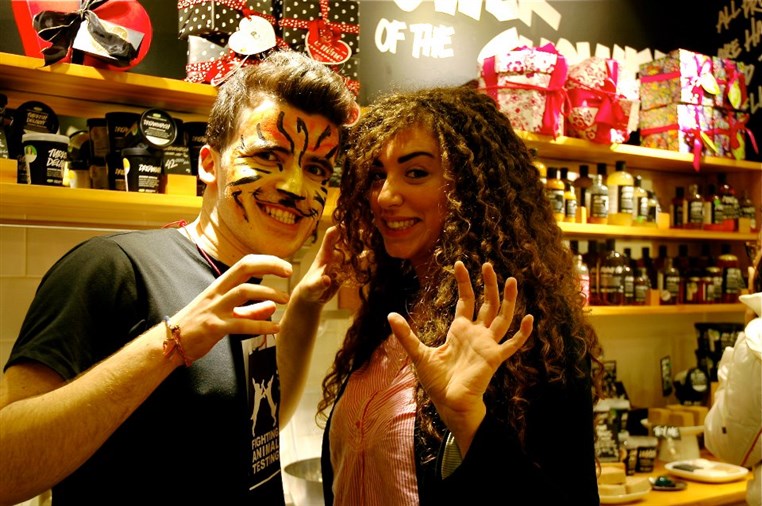 Lush Cosmetics celebrate the Cosmetics Directive and prepare for their next animal testing fight.
