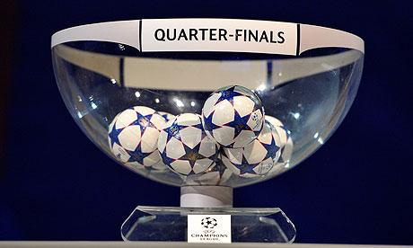 Champions League quarter finals draw