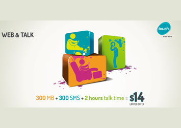 Touchs Web & Talk:the best value bundle for internet,minutes and SMS