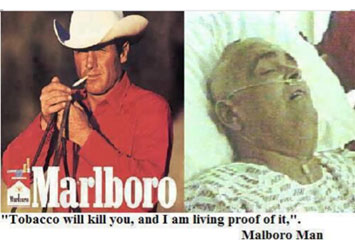 The last words of the actor who portrayed the Marlboro Man 