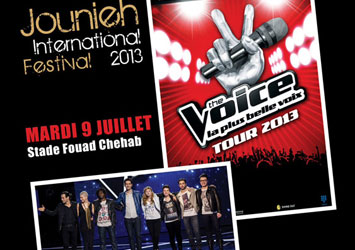 The Voice tour in Jounieh International Festival 2013