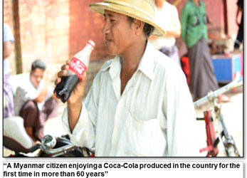 Coca-Cola Starts local Production in Myanmar
