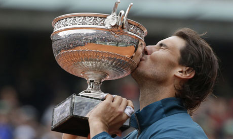 Nadal downs Ferrer to win record eighth French Open crown