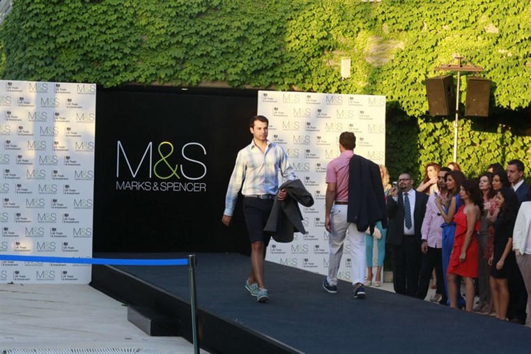 Marks & Spencer holds a reception and a fashion show at the British Ambassadors residence in Beirut