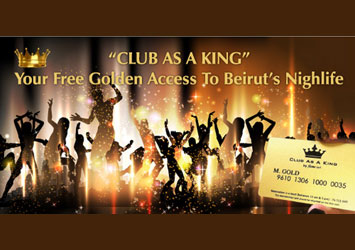 CLUB AS A KING,The New Clubbing Membership Gold Card