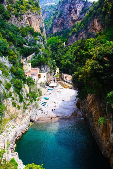 Hidden Beach in the Amalfi coast
