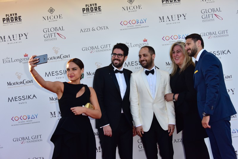 Azzi & Osta Dress Eva Longoria at Global Gift Gala in Cannes!