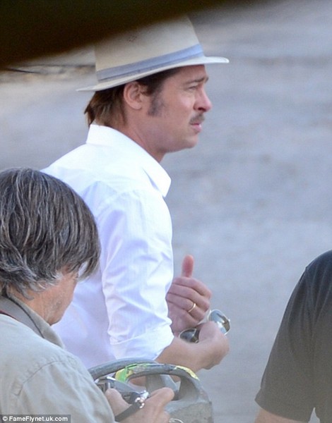 Angelina Jolie goes blonde on set of By The Sea in Malta 