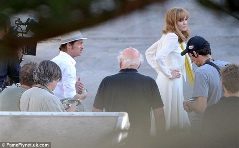 Angelina Jolie goes blonde on set of By The Sea in Malta 