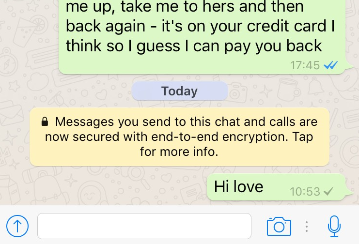Here's exactly what that new yellow Whatsapp message is all about