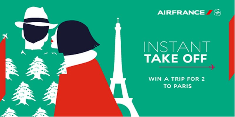 Air France’s celebrates anniversary with innovative Instant Take off campaign for its clients. 