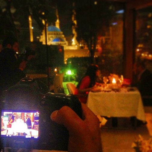 Cyrine Abdel Nour Filming New Show at Le Gray