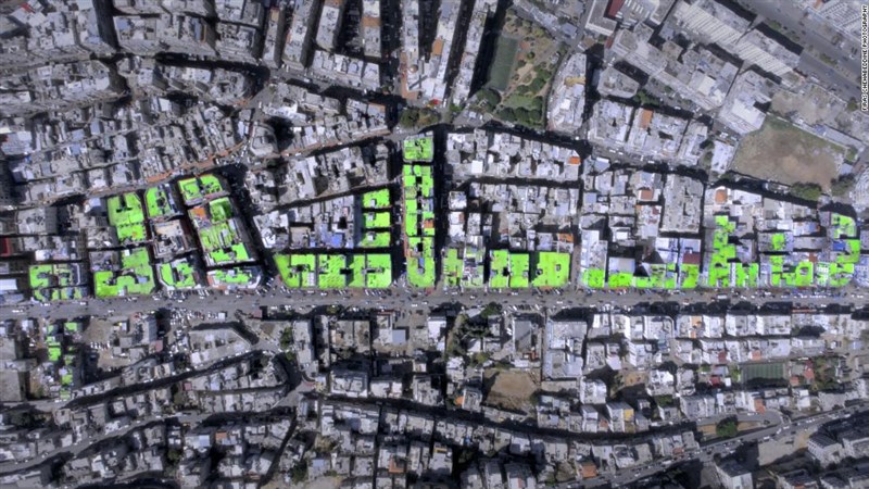 SALAM painting in Tripoli that can be 'viewed from space'