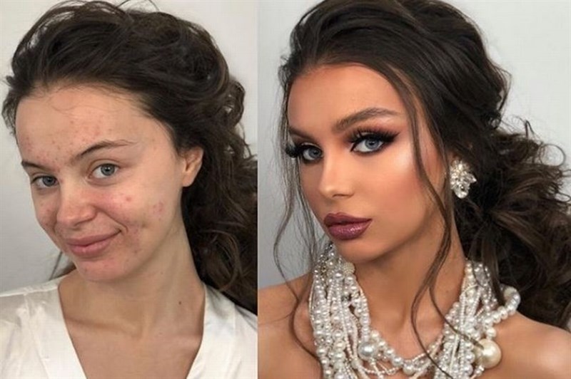 Brides look unrecognisable as bridal makeup artist shares before and after pictures
