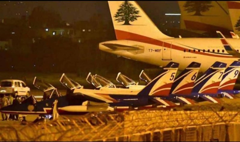 French air show marking the centennial declaration of the state of greater lebanon