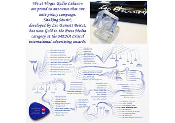 Virgin Radio Lebanon & Leo Burnett Beirut, Gold winners More Milestones