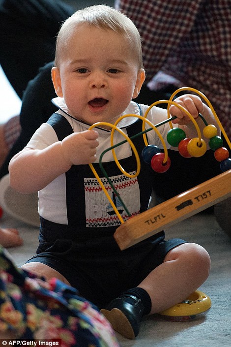 Prince George attends playgroup