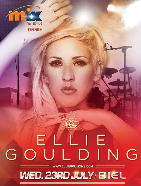 Ellie Goulding Live in Concert at Biel on 23rd of July