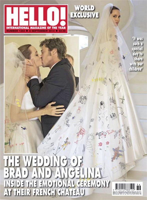 Angelina Jolie stuns in wedding dress 