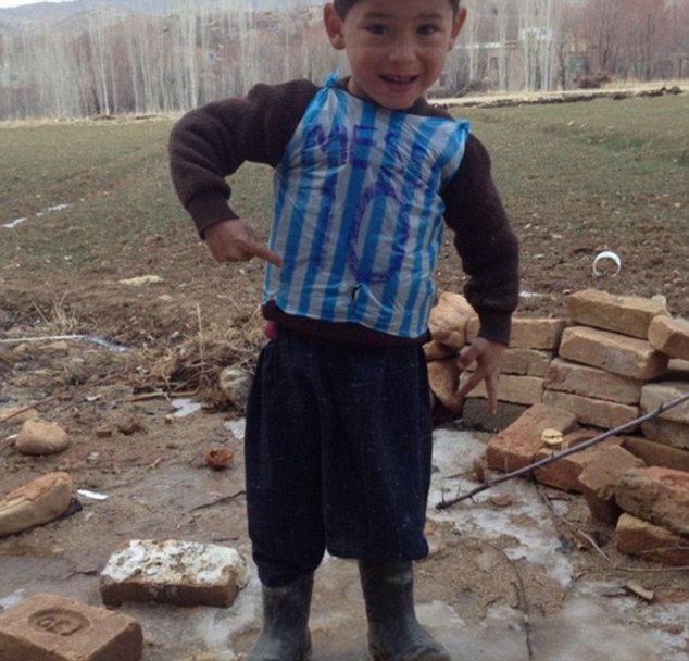 Messi set to meet young Afghan kid who dressed  in blue-and-white striped plastic bag as his Argentina star its heartbreaking