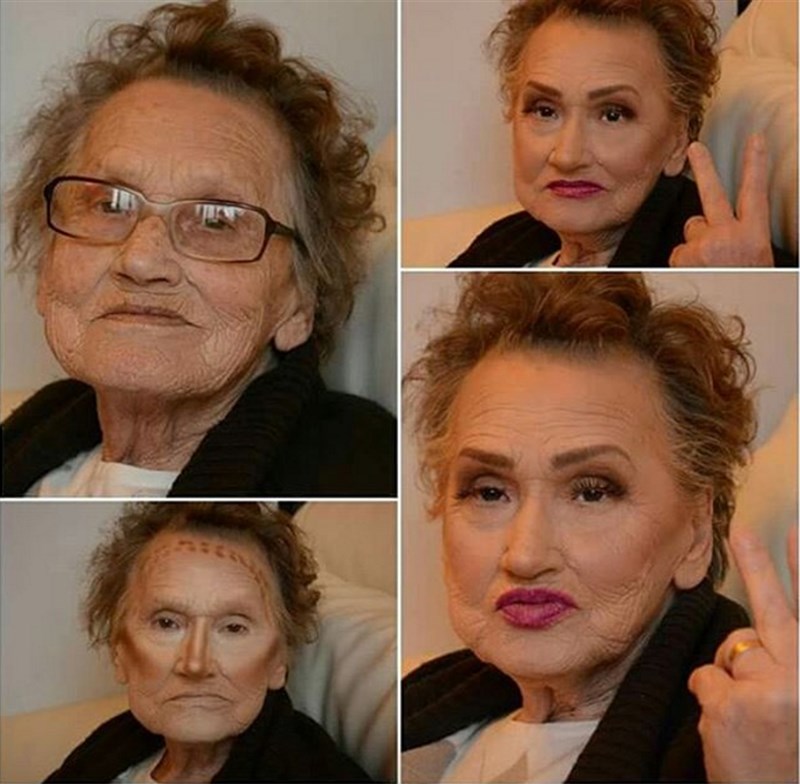 80 year old womans incredible makeup  is breaking the internet