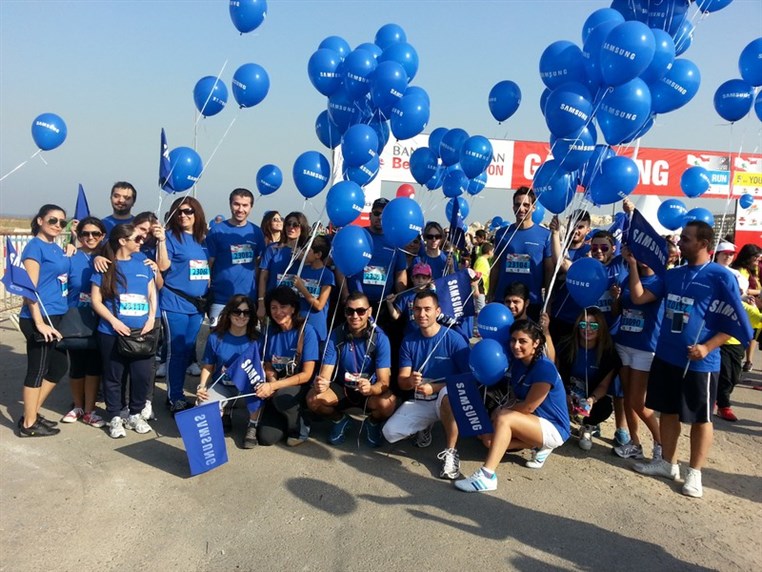 Samsung Electronics and Cherfane Tawil & Co.  Run the Beirut Marathon