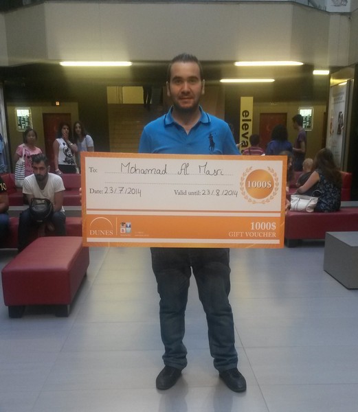 Dunes Center crowns the FIFA season with a raffle draw on a USD 1000 prize 