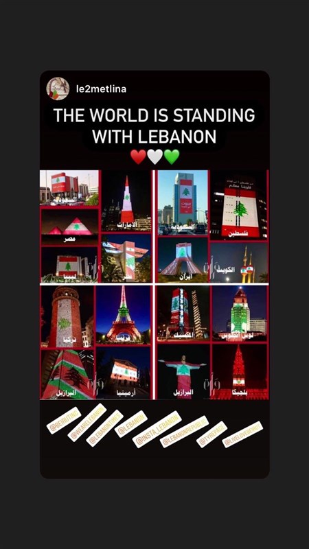 In pictures The world showing support to Lebanon