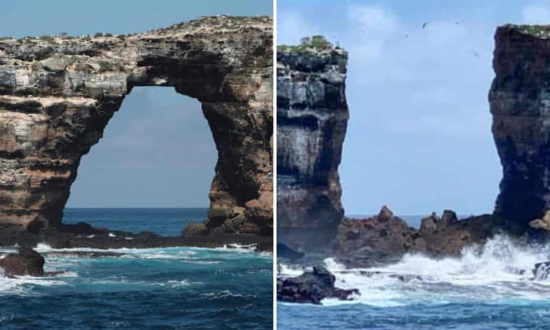 In Video: World Famous Galapagos Rock Formation Collapses Into Sea