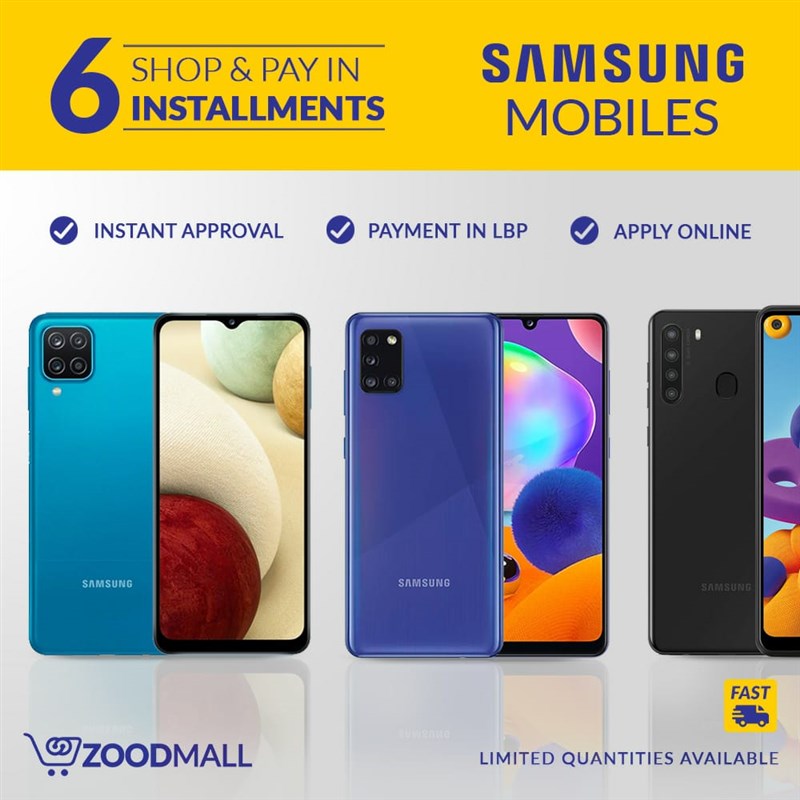 Samsung and ZoodMall unique offer in Lebanon: buy a Samsung smartphone instantly online in LBP and pay later