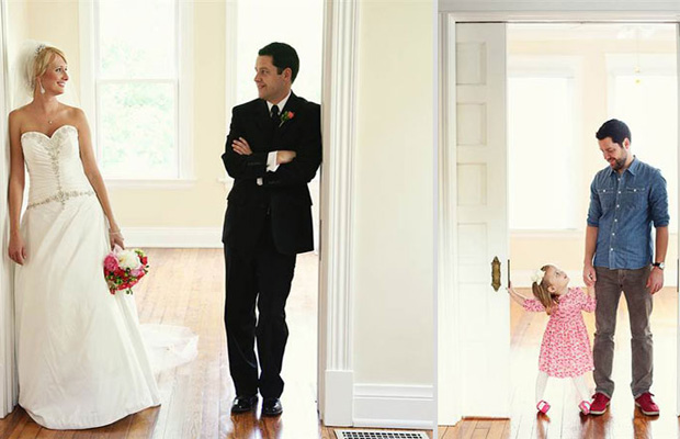 Father and Daughter Recreate Old Photos to Say Goodbye to Late Wife and Mother