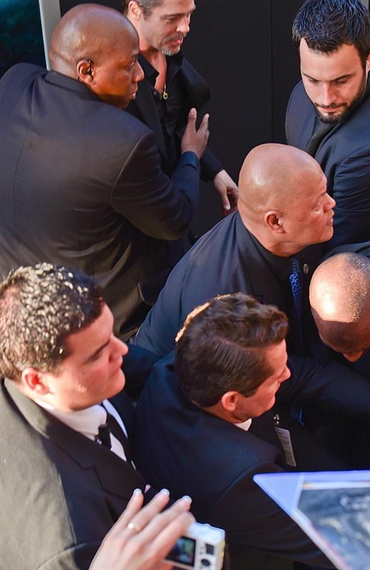 Brad Pitt attacked at Maleficent premiere