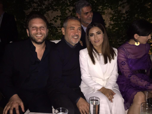 A Kiss from Salma Hayek to Marcel Ghanem 