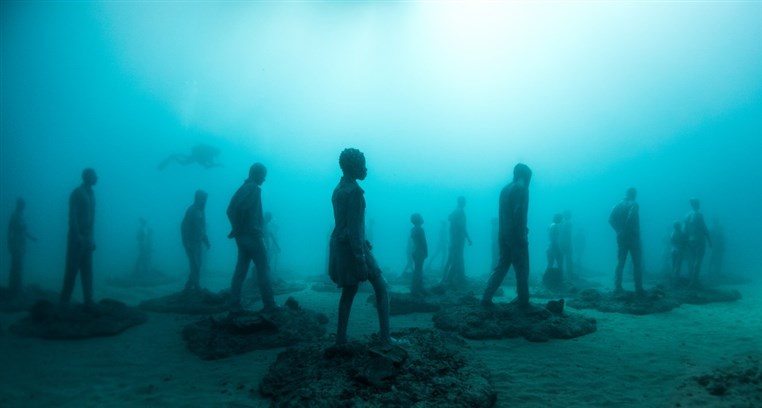 Europes first underwater museum offers a reminder of refugee crisis