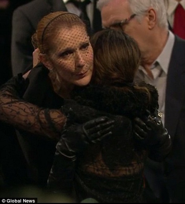 Celine Dion mourns husband René Angélil at open casket visitation