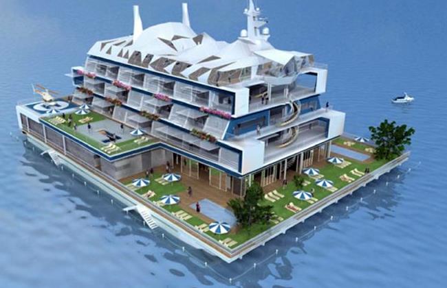 Lebanon's floating island first in the world in its final phase