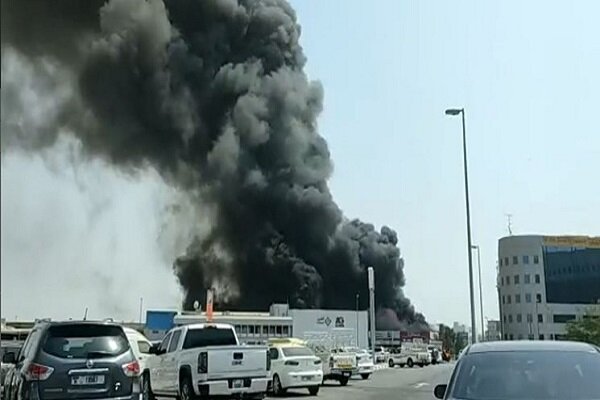 In Video: Huge fire In the Jebel Ali region Dubai