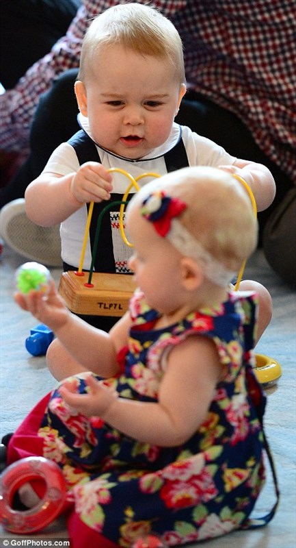 Prince George attends playgroup