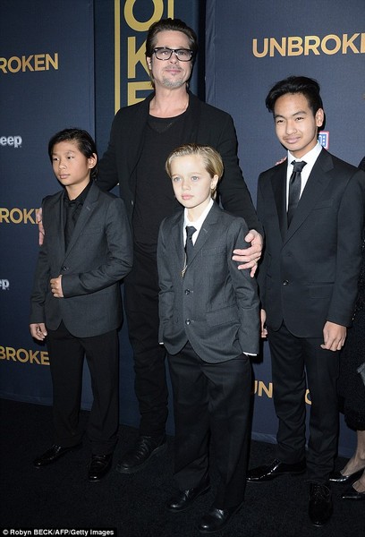 Shiloh Jolie-Pitt looks the spitting image of Angelina and Brad at Unbroken premiere