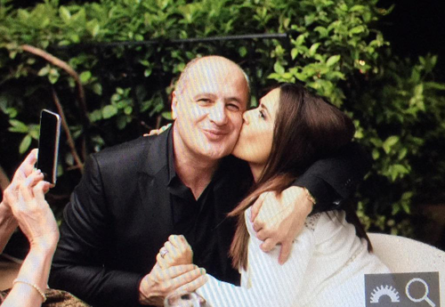 A Kiss from Salma Hayek to Marcel Ghanem 