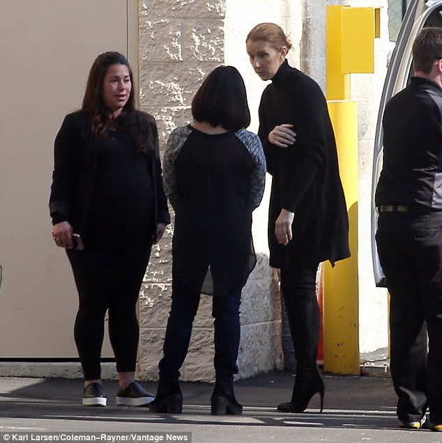 Celine Dion seen after husband Rene Angelil's death before jetting to Montreal