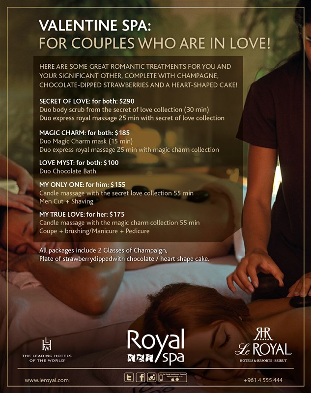 Le Royal’s 3-Day Valentine fiesta balances sea-view romantic rooms with gourmet dinners and spa surprises.