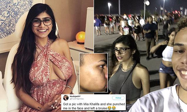 Mia Khalifa Punches A Fan Who Tries To Forcefully Take A Selfie