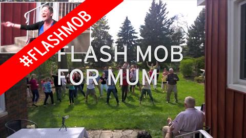 Daughter surprises mother dying of cancer with flash mob 