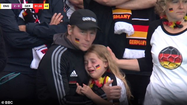 German Girl Pictured Crying After Wembley Defeat Asks For 36 000 euros Raised To Go To Charity