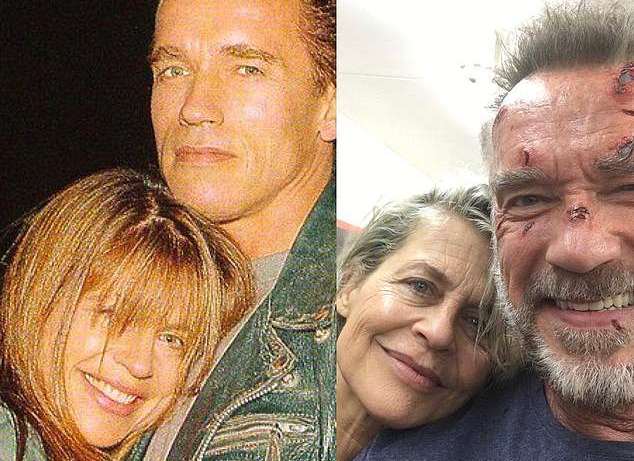 Arnold Schwarzenegger, 71, and Linda Hamilton, 62, reunite on Terminator 6 set