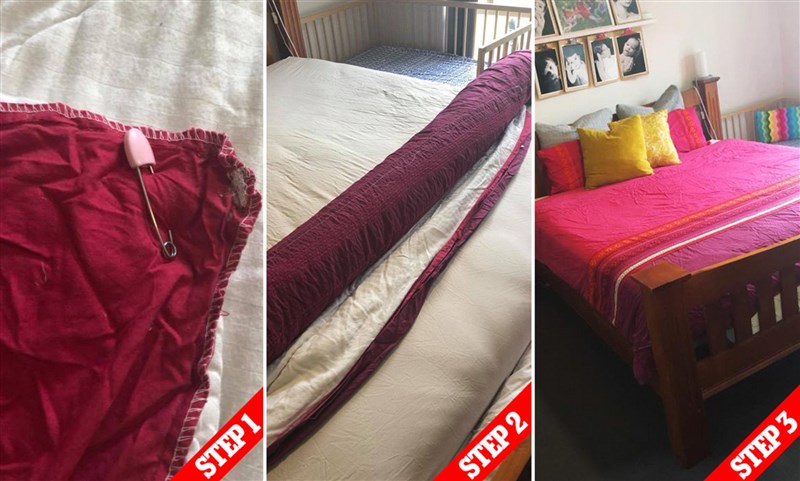 In Video: Woman Shows How To Change Duvet Cover In 90 Seconds