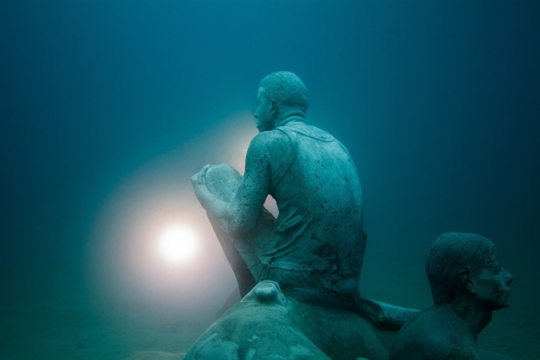 Europes first underwater museum offers a reminder of refugee crisis
